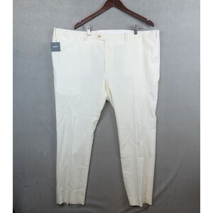 NWT Indochino Pants Linen Wool Blend Cream Dress Classic Trousers 44x28